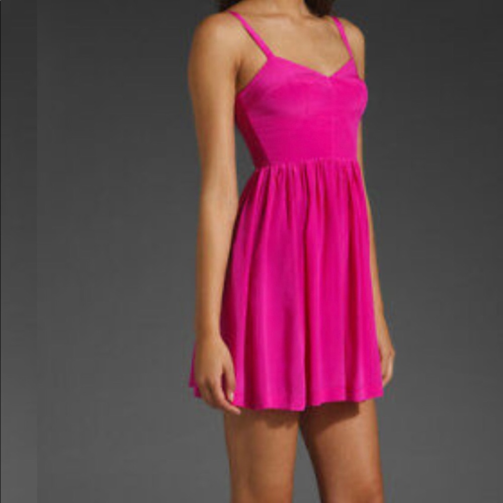 Amanda Uprichard Silk Champagne Dress, Size P
